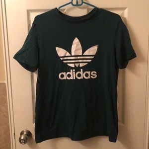 Green Adidas Trefoil Tee